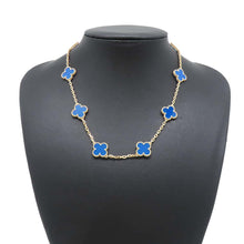 将图像加载到图库查看器中，Van Cleef &amp; Arpels Vintage Alhambra Necklace 10 Motifs VCARP34800 18K Yellow Gold
