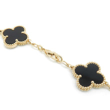 将图像加载到图库查看器中，Van Cleef &amp; Arpels Vintage Alhambra Bracelet 5 motifs VCARA41300 18K Yellow Gold
