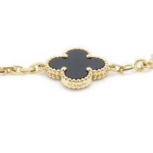 将图像加载到图库查看器中，Van Cleef &amp; Arpels Vintage Alhambra Bracelet 5 motifs VCARA41300 18K Yellow Gold
