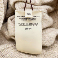 Load image into Gallery viewer, HERMES H-lift long sleeve knit sweater Size 38 Beige Cashmere100%
