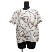 Load image into Gallery viewer, HERMES T-Shirt Kaleidoscope Effect Size 38 Blanc Naturel Cotton100%
