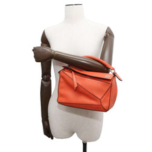 Load image into Gallery viewer, LOEWE Puzzle bag Orange Leather Size Small
