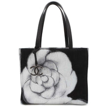 Load image into Gallery viewer, CHANEL Camellia Tote Bag Black/Gray A91421 Canvas Size Medium
