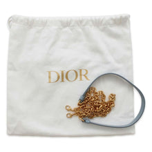 将图像加载到图库查看器中，Dior Macrocannage Caro ChainShoulder Bag CloudBlue S5135UNGX Calf Leather Size Mini
