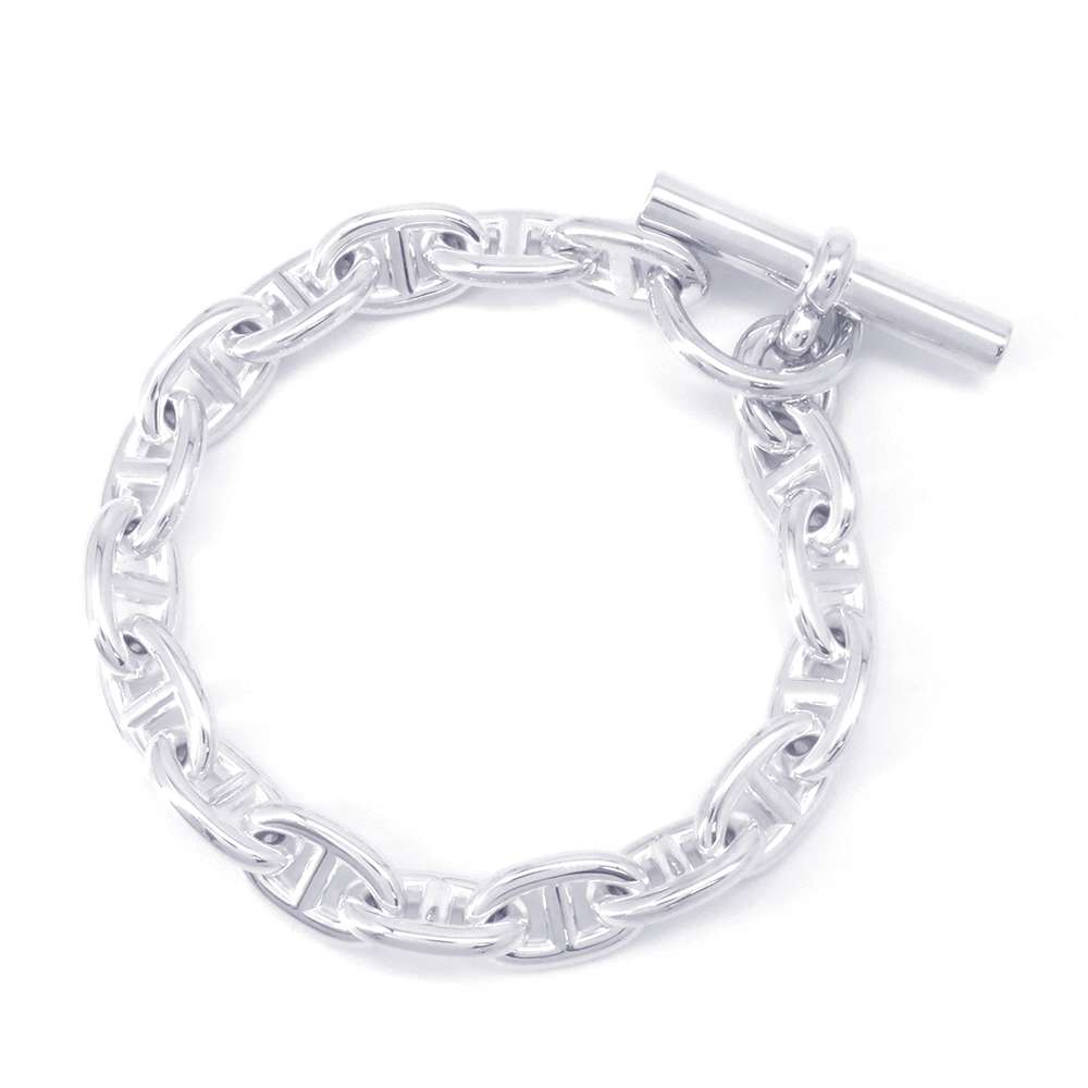 HERMES Chaine d'Ancre Bracelet 17 frames Size MM SV925