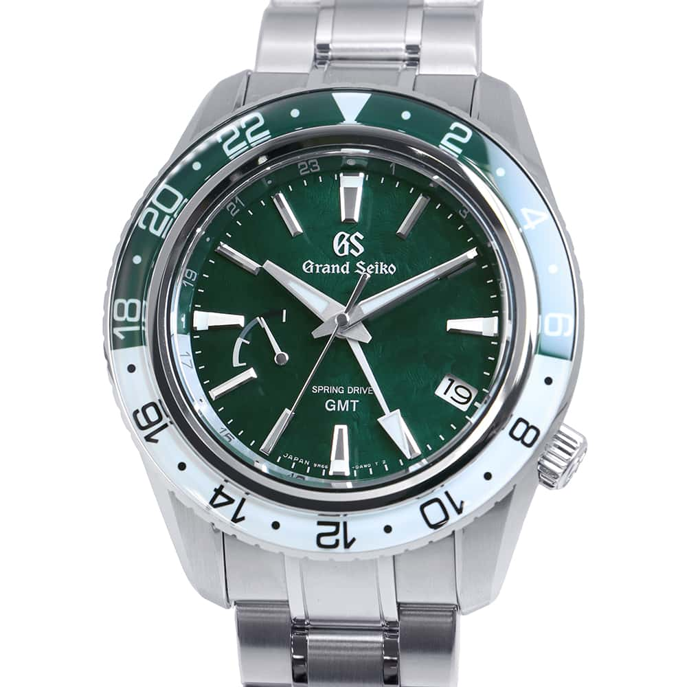 SEIKO Grand Seiko Sports Collection Spring Drive GMT W44mm Stainless Steel Green Dial SBGE295