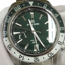 将图像加载到图库查看器中，SEIKO Grand Seiko Sports Collection Spring Drive GMT W44mm Stainless Steel Green Dial SBGE295
