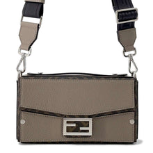 将图像加载到图库查看器中，FENDI Soft Trunk Baguette 2WAY Shoulder Bag Beige 7VA565 Calf Leather PVC
