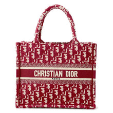 将图像加载到图库查看器中，Dior Book Tote Oblique Burgundy M1265ZRIW Canvas Size Small
