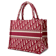 将图像加载到图库查看器中，Dior Book Tote Oblique Burgundy M1265ZRIW Canvas Size Small
