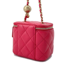 将图像加载到图库查看器中，CHANEL Matelasse Vanity ChainShoulder Bag Red AP1447 Lambskin
