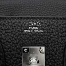 将图像加载到图库查看器中，HERMES Birkin Black Togo Leather Size 25
