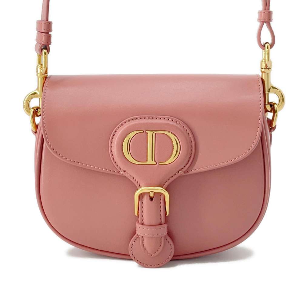 Dior Bobby Shoulder Bag Pink M9317UMOL Leather Size Small