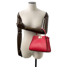 Load image into Gallery viewer, FENDI Peekaboo Red 8BN244 Leather Size Mini
