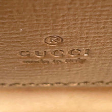 将图像加载到图库查看器中，GUCCI GG Supreme Horsebit 1955 Strap Wallet Beige/Brown 699760 GG SupremeCanvas Leather
