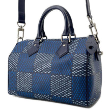 Load image into Gallery viewer, LOUIS VUITTON Speedy Bandouliere Blue N40691 Damier Heritage Size 25
