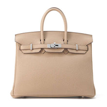 将图像加载到图库查看器中，HERMES Birkin Beige Marfa Togo Leather Size 25
