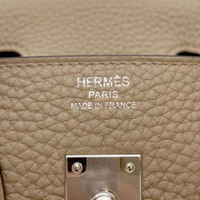 将图像加载到图库查看器中，HERMES Birkin Beige Marfa Togo Leather Size 25
