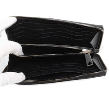 将图像加载到图库查看器中，Bottega Veneta Cassette zip-around wallet Black 649607 Leather
