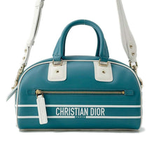 将图像加载到图库查看器中，Dior Dior Vibe 2way Handbag White/Turquise Blue M6209OOBR Leather
