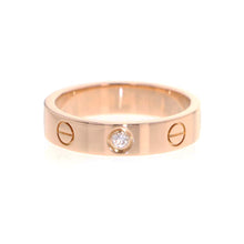 将图像加载到图库查看器中，CARTIER Mini Love Ring 1PD Size 49/#9 B4050700 18K Pink Gold
