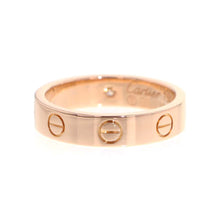 将图像加载到图库查看器中，CARTIER Mini Love Ring 1PD Size 49/#9 B4050700 18K Pink Gold
