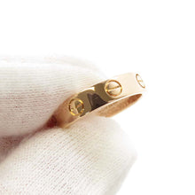 将图像加载到图库查看器中，CARTIER Mini Love Ring 1PD Size 49/#9 B4050700 18K Pink Gold
