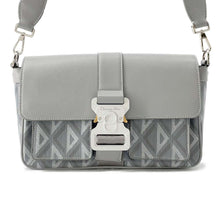 将图像加载到图库查看器中，Dior CDDiamond Hit the Road Shoulder Bag Gray 1ESME157CDP Leather PVC Coated Canvas
