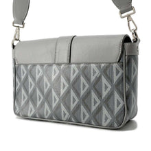 将图像加载到图库查看器中，Dior CDDiamond Hit the Road Shoulder Bag Gray 1ESME157CDP Leather PVC Coated Canvas
