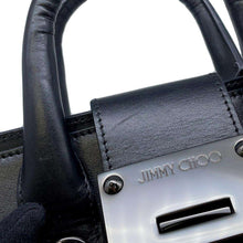 Load image into Gallery viewer, JIMMY CHOO Riley 2wayBag Black Leather
