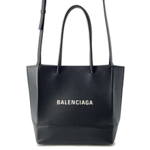 将图像加载到图库查看器中，BALENCIAGA Shopping tote Black 597858 Leather Size XXS
