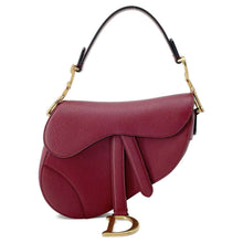 将图像加载到图库查看器中，Dior Saddle bag Red M0447CWVG Leather Size Mini
