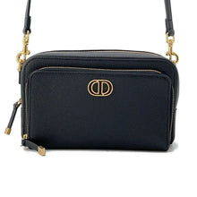 Load image into Gallery viewer, Dior Calo Double Pouch Shoulder Bag Black S7431UBAE Leather
