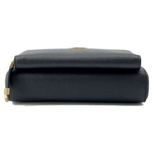 将图像加载到图库查看器中，Dior Calo Double Pouch Shoulder Bag Black S7431UBAE Leather
