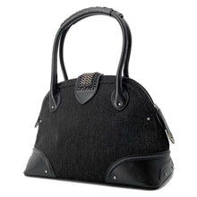 将图像加载到图库查看器中，Dior Chain flap Tote Bag Black Wool  Leather
