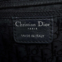 将图像加载到图库查看器中，Dior Chain flap Tote Bag Black Wool  Leather
