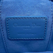 Load image into Gallery viewer, Dior Lady Dior Vanity 2way Bag Light Blue S0935OWCB Patent Leather Size micro
