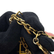 将图像加载到图库查看器中，CELINE Triomphe Logo Bracelet Gold Metal
