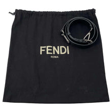 将图像加载到图库查看器中，FENDI 2way Shopping Tote Black 7VA512 Leather
