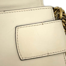 Load image into Gallery viewer, GUCCI Broadway ChainShoulder Bag White 453778 Leather Faux Pearl  Rhinestone
