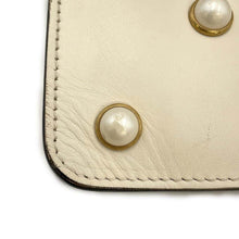 Load image into Gallery viewer, GUCCI Broadway ChainShoulder Bag White 453778 Leather Faux Pearl  Rhinestone
