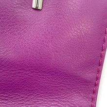 Load image into Gallery viewer, TOD’S Double T Chain Shoulder Bag Purple Leather
