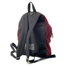 将图像加载到图库查看器中，SAINT LAURENT PARIS City Backpack Red/Black 534967 Canvas
