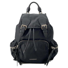 将图像加载到图库查看器中，BURBERRY Backpack Black 4048297 Nylon Leather
