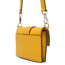 将图像加载到图库查看器中，FENDI Flat Bucket Shoulder Bag Yellow 7M0311 Leather
