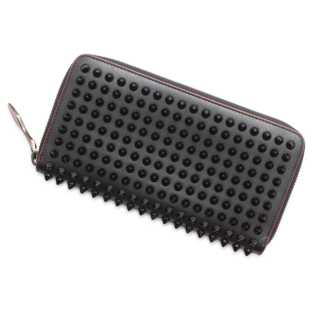 Christian Louboutin Studded Long Wallet Black3135058 Leather