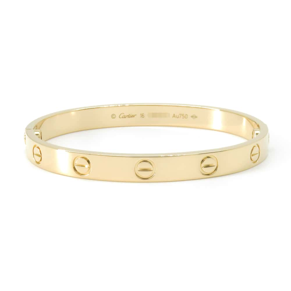 CARTIER love bracelet Size 16 B6035516 18K Yellow Gold