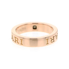 将图像加载到图库查看器中，BVLGARI B.Zero1 Ring Double Logo Size #9341825 18K Pink Gold
