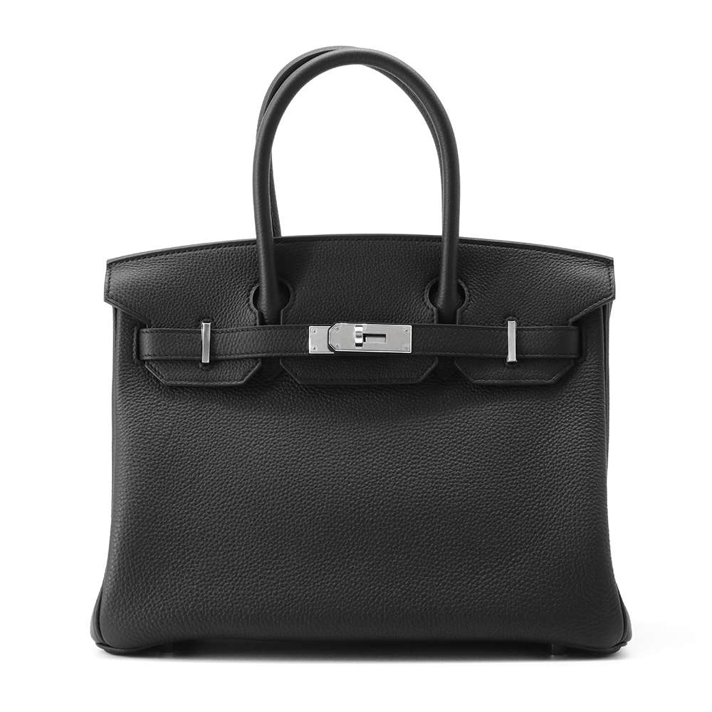 HERMES Birkin Black Togo Leather Size 30