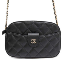 将图像加载到图库查看器中，CHANEL ChainShoulder Bag Matelasse CC Logo Black AP3998 Caviar Leather
